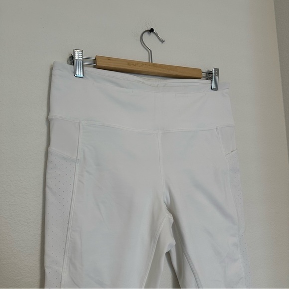 Lululemon Mind Over Miles Crop Leggings 17" Inseam White Size 10 Women’s - Picture 4 of 10